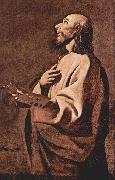 Francisco de Zurbaran, Probable self portrait of Francisco Zurbaran as Saint Luke,
